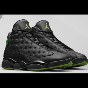 Air Jordan Retro 13 Altitude-Black/Green Sz10.5